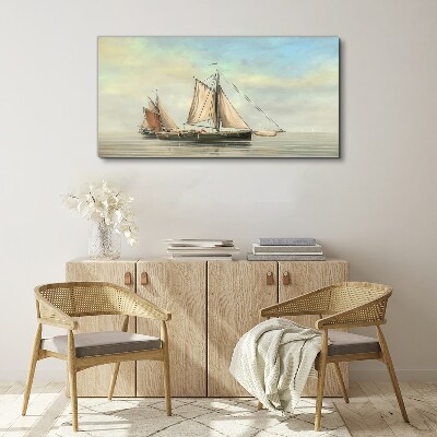 A quiet morning on the water Canvas print