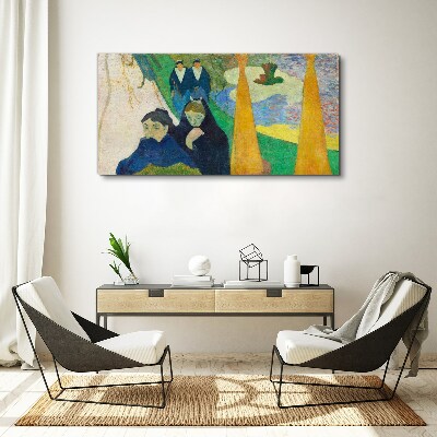 Sadness and reflection in the landscape Canvas Wall art