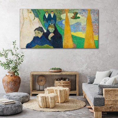 Sadness and reflection in the landscape Canvas Wall art