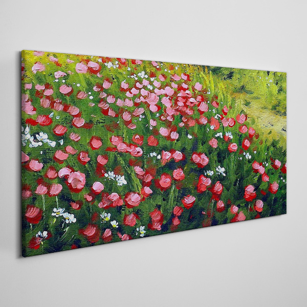 A meadow full of poppies Canvas print