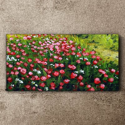 A meadow full of poppies Canvas print