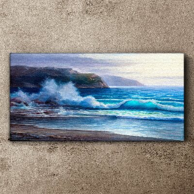 Calm ocean waves Canvas print
