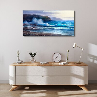 Calm ocean waves Canvas print