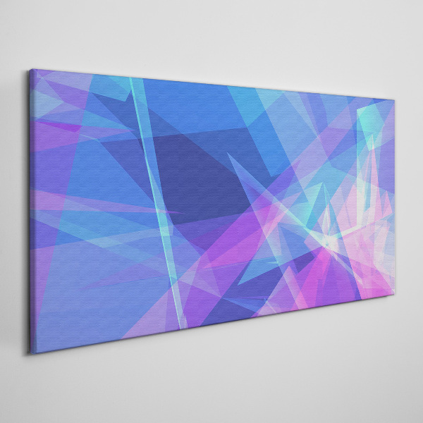 Abstract composition in shades of blue Canvas print