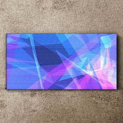 Abstract composition in shades of blue Canvas print
