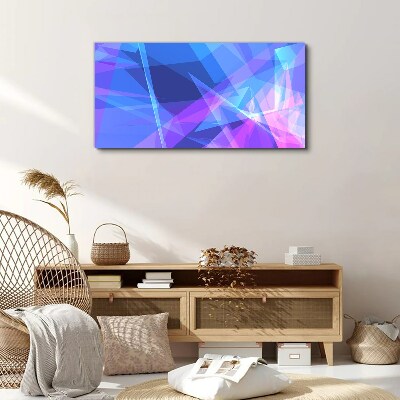 Abstract composition in shades of blue Canvas print