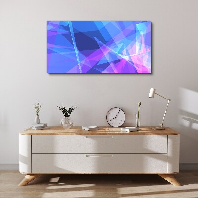 Abstract composition in shades of blue Canvas print