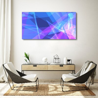 Abstract composition in shades of blue Canvas print