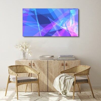 Abstract composition in shades of blue Canvas print