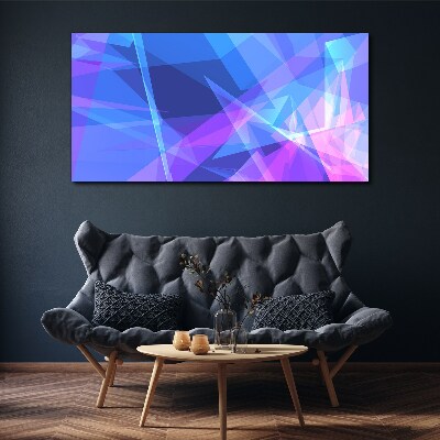 Abstract composition in shades of blue Canvas print