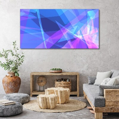 Abstract composition in shades of blue Canvas print