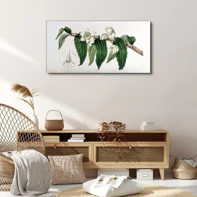 Floral arrangement with leaves Canvas print