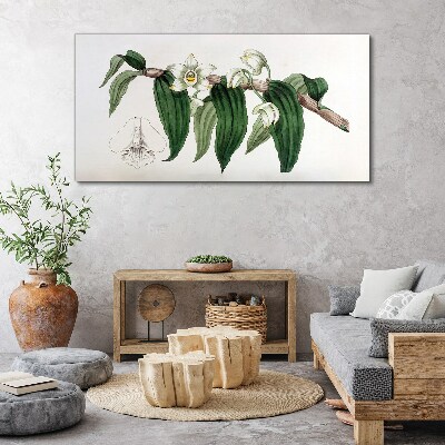 Floral arrangement with leaves Canvas print