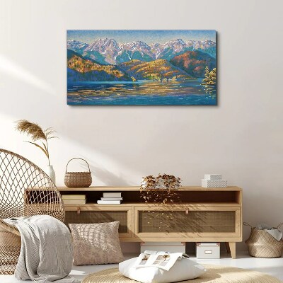Mountain landscape in summer colors Canvas print