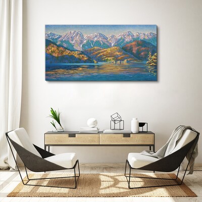 Mountain landscape in summer colors Canvas print