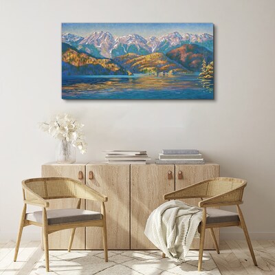 Mountain landscape in summer colors Canvas print