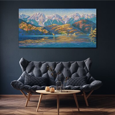 Mountain landscape in summer colors Canvas print