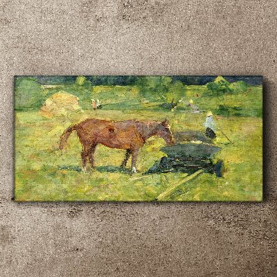 Country scene with horse Canvas print