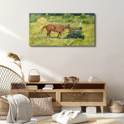 Country scene with horse Canvas print