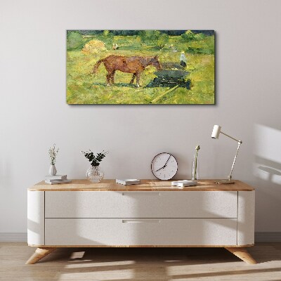 Country scene with horse Canvas print