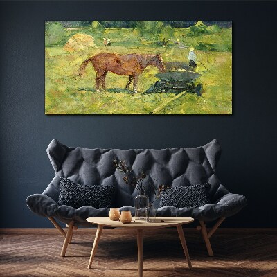 Country scene with horse Canvas print