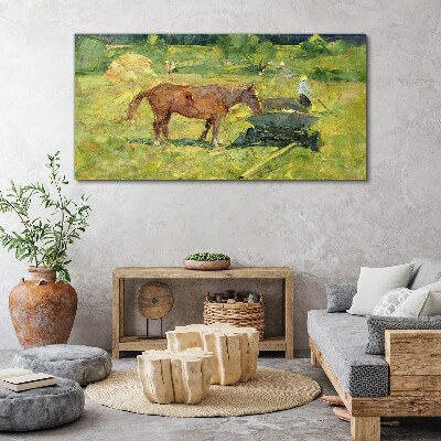 Country scene with horse Canvas print