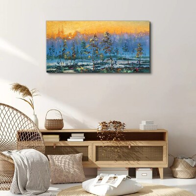 Golden Mornings in the Forest Canvas print