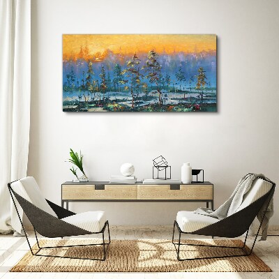 Golden Mornings in the Forest Canvas print