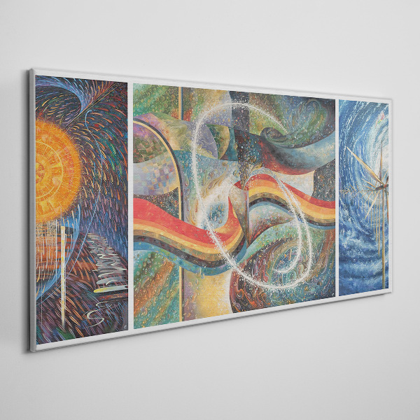 Movement and harmony of colors Canvas print