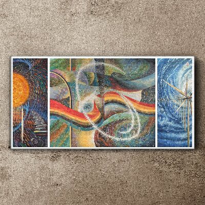 Movement and harmony of colors Canvas print