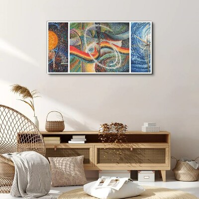 Movement and harmony of colors Canvas print