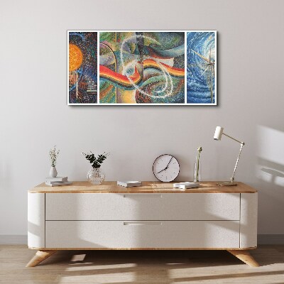 Movement and harmony of colors Canvas print