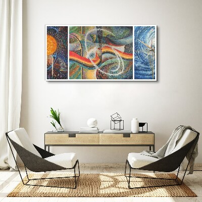 Movement and harmony of colors Canvas print