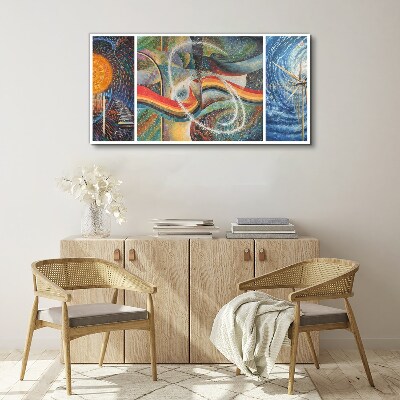 Movement and harmony of colors Canvas print