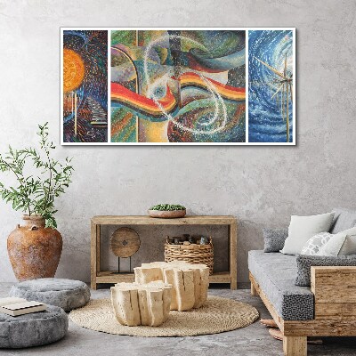 Movement and harmony of colors Canvas print