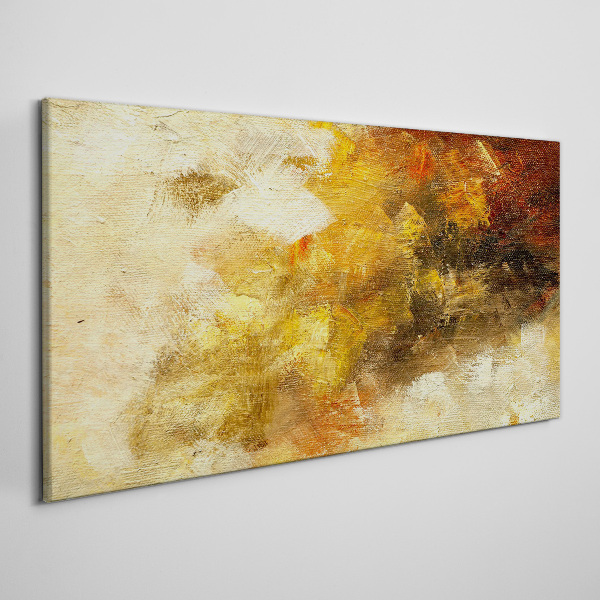 Golden reflections in abstraction Canvas print