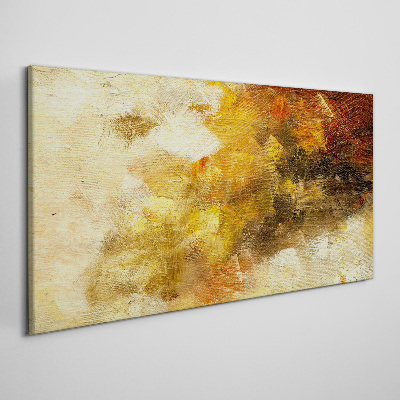 Golden reflections in abstraction Canvas print