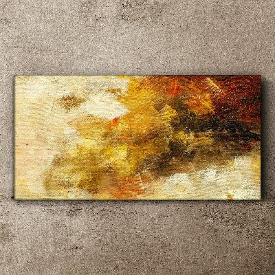 Golden reflections in abstraction Canvas print