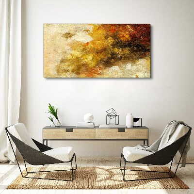 Golden reflections in abstraction Canvas print
