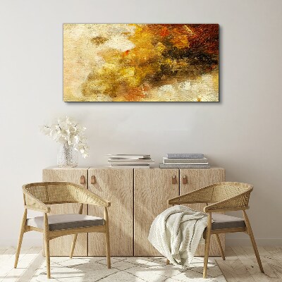 Golden reflections in abstraction Canvas print
