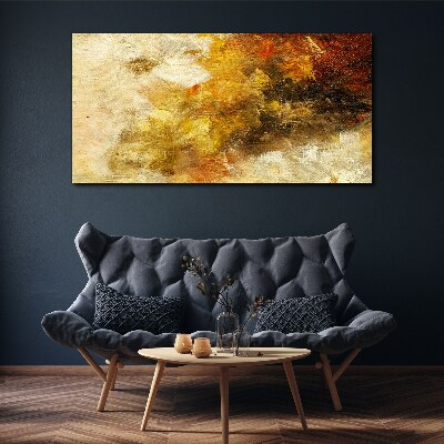Golden reflections in abstraction Canvas print