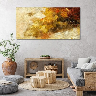 Golden reflections in abstraction Canvas print