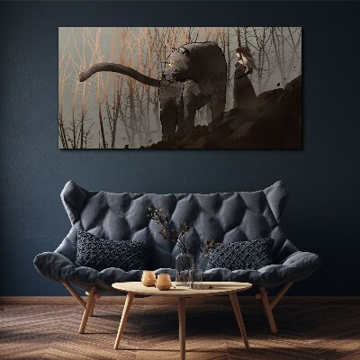 Fantastic animal panther Canvas Wall art