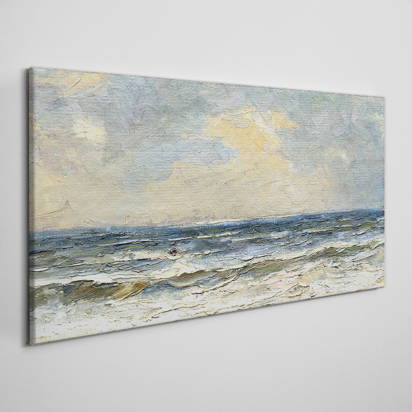 Calm sea on a summer day Canvas Wall art
