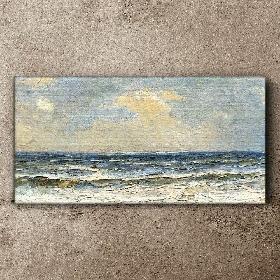 Calm sea on a summer day Canvas Wall art