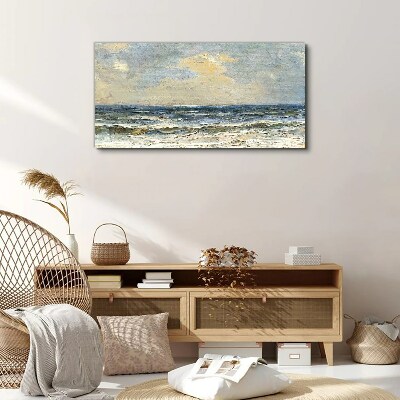 Calm sea on a summer day Canvas Wall art