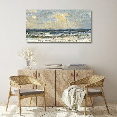 Calm sea on a summer day Canvas Wall art
