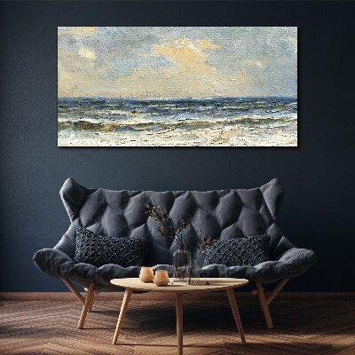 Calm sea on a summer day Canvas Wall art