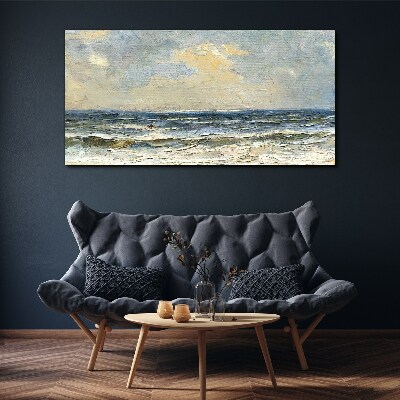 Sea ​​waves sky Canvas Wall art