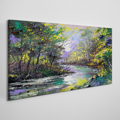 Green Oasis of Peace Canvas Wall art